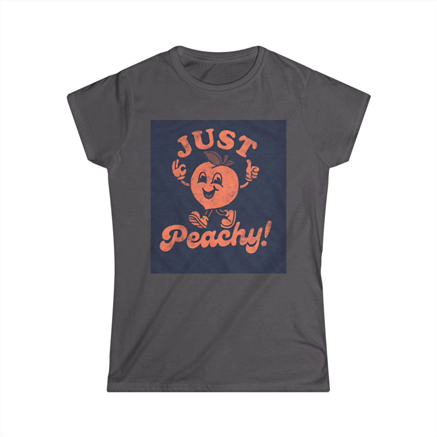 Just Peachy Women's Softstyle Tee - Fun Summer Graphic T-Shirt