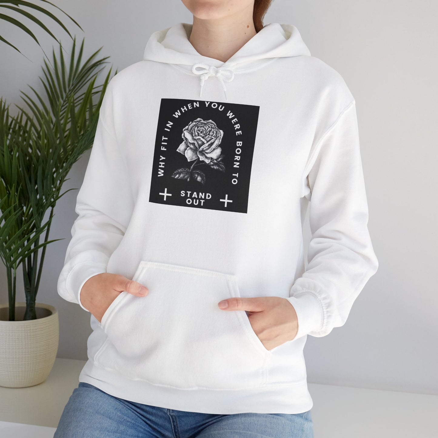 Stand Out Floral Hooded Sweatshirt - Unisex Heavy Blend™