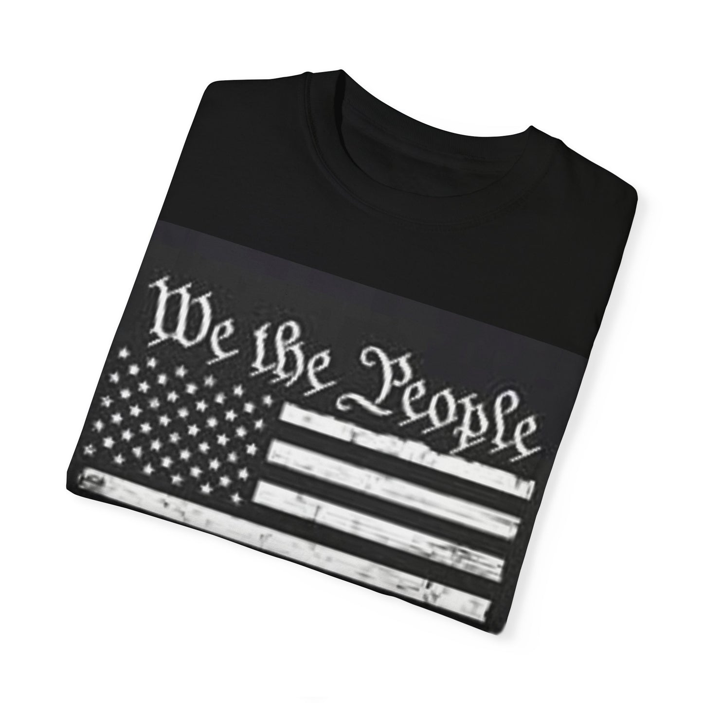 Garment-Dyed T-Shirt - We the People Stand with Trump - Patriotic Tee