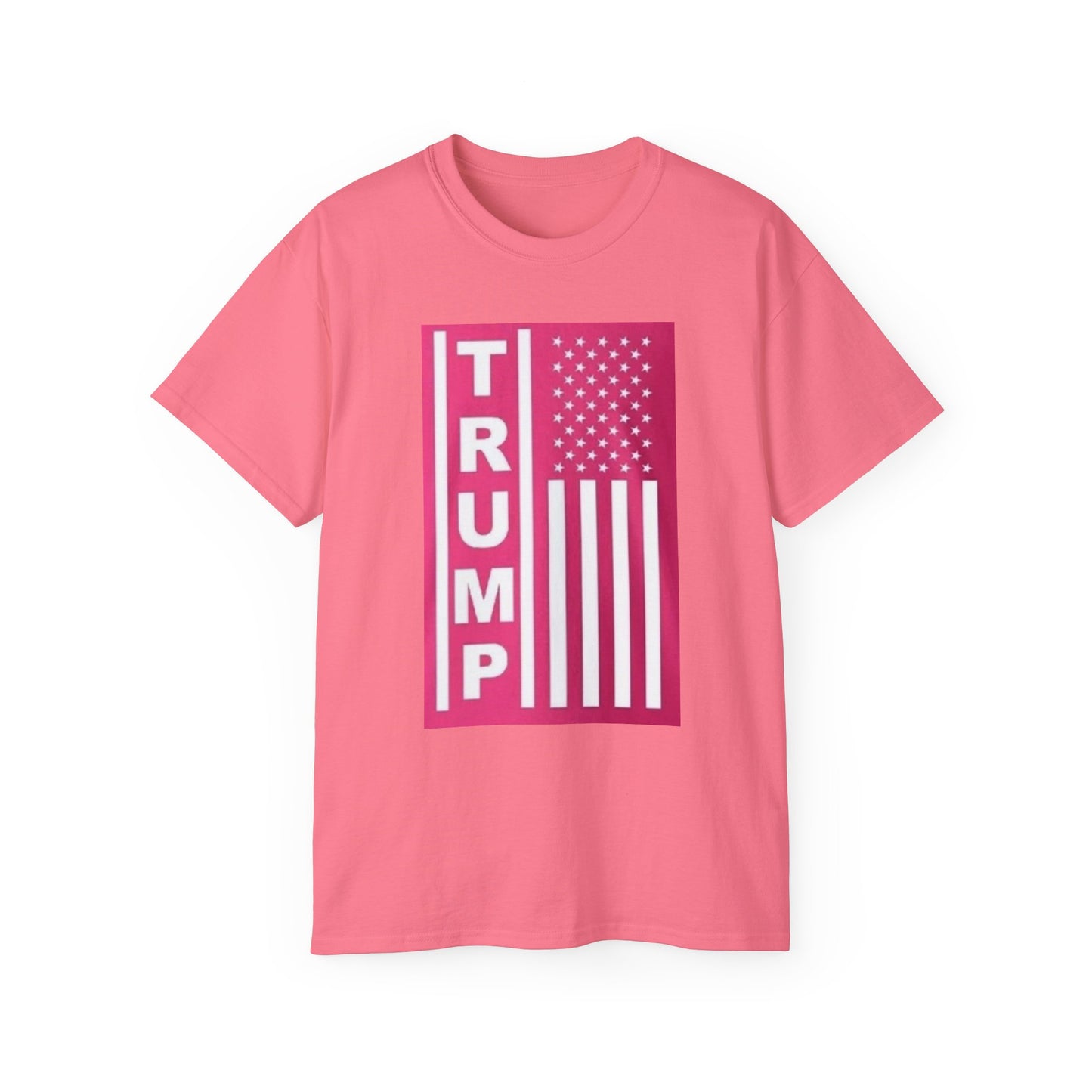 Unisex Cotton Tee – TRUMP American Flag Design