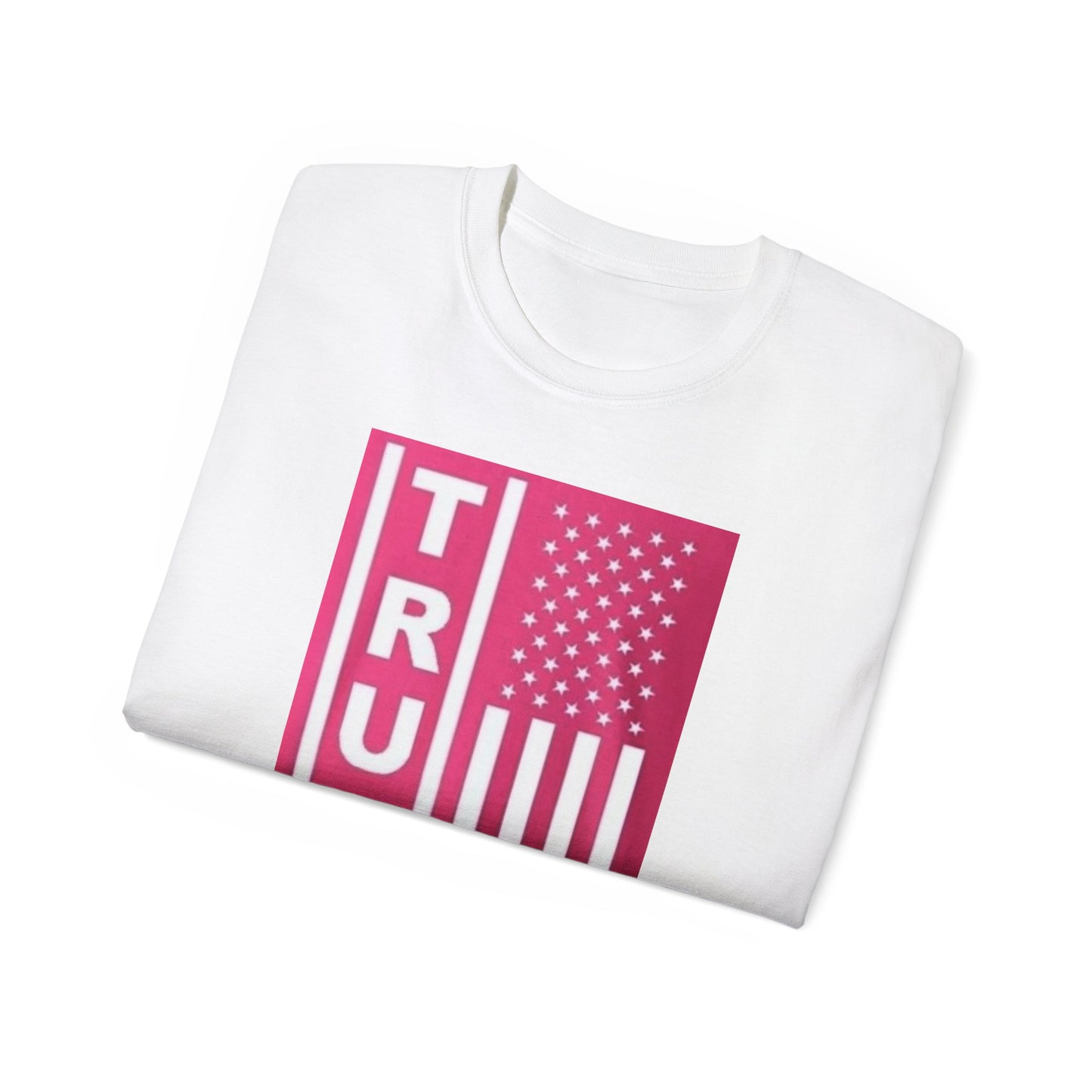 Unisex Cotton Tee – TRUMP American Flag Design