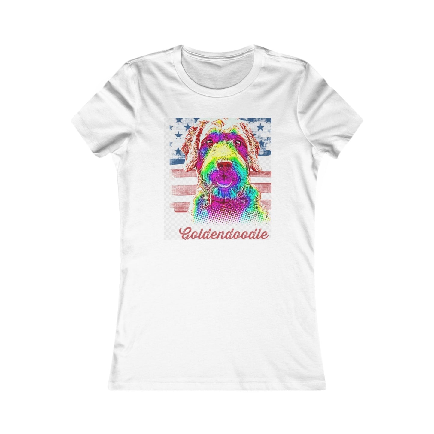 Colorful Goldendoodle Women's Favorite Tee - Perfect for Dog Lovers