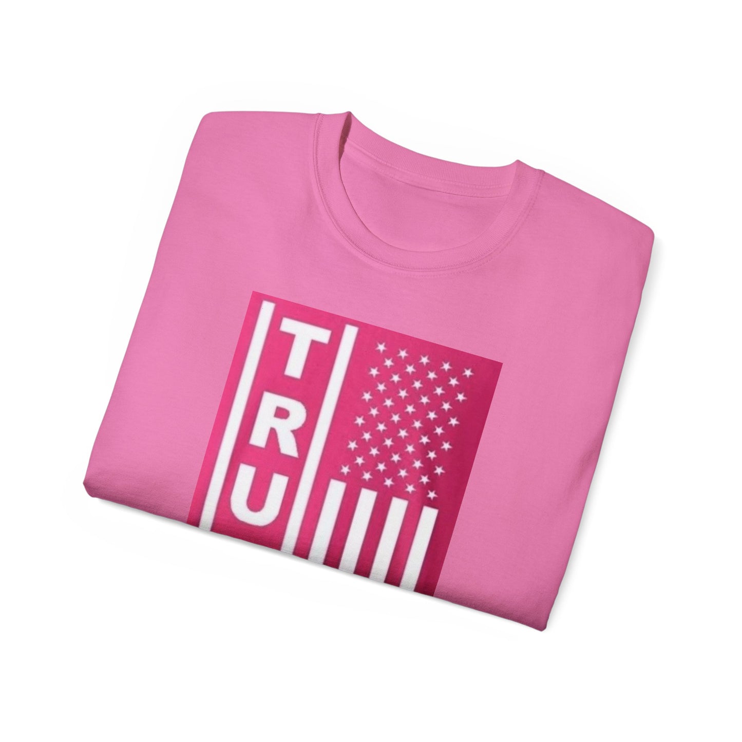 Unisex Cotton Tee – TRUMP American Flag Design