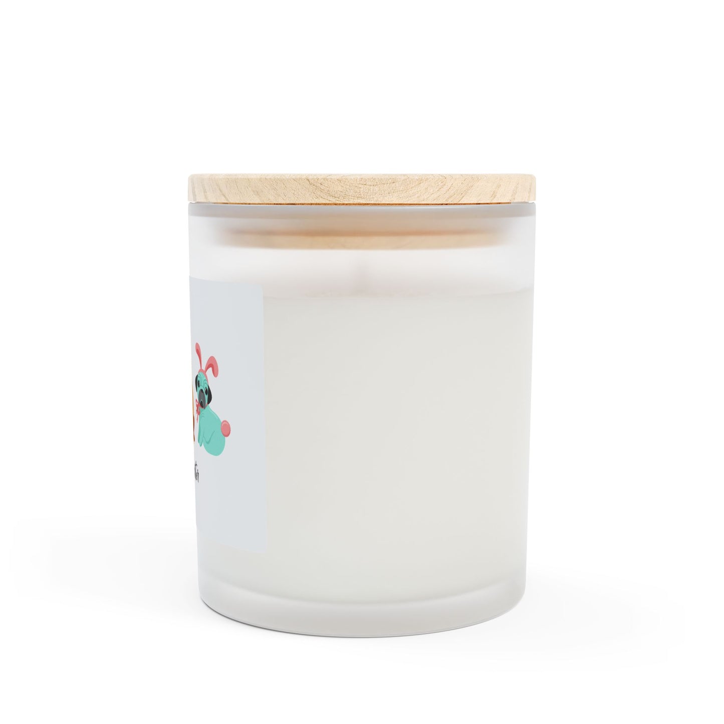 Easter Celebration Dog Candle - 11oz Frosted Glass