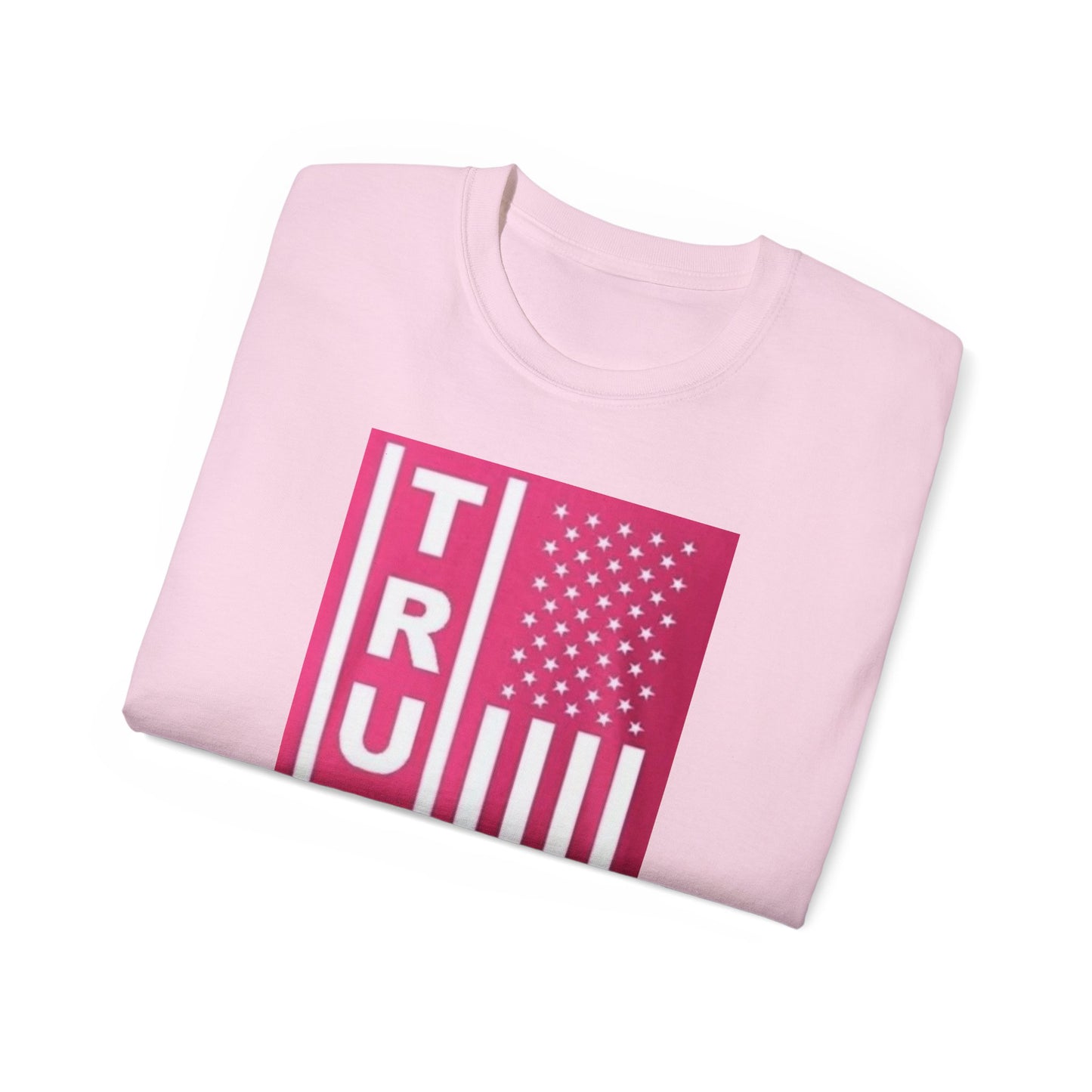 Unisex Cotton Tee – TRUMP American Flag Design