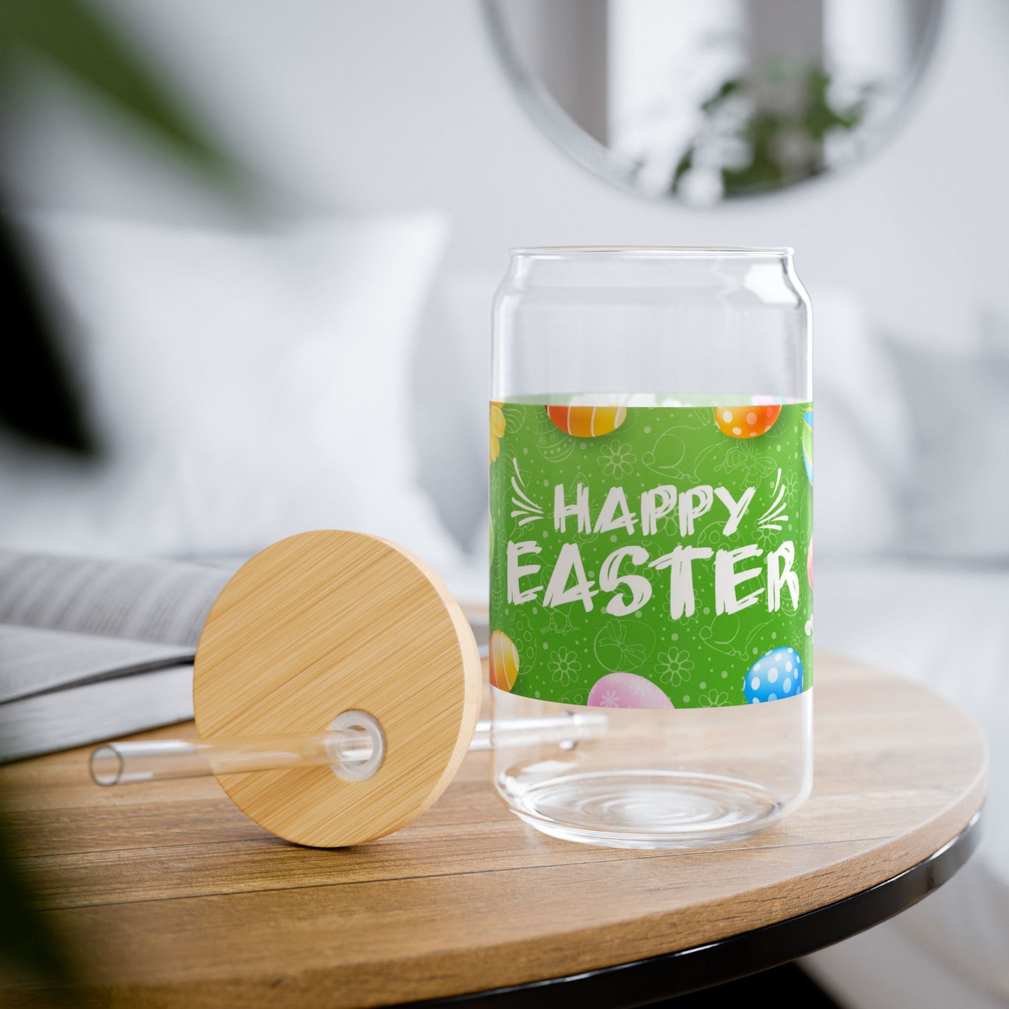 Happy Easter Sipper Glass - 16oz Reusable Drinkware