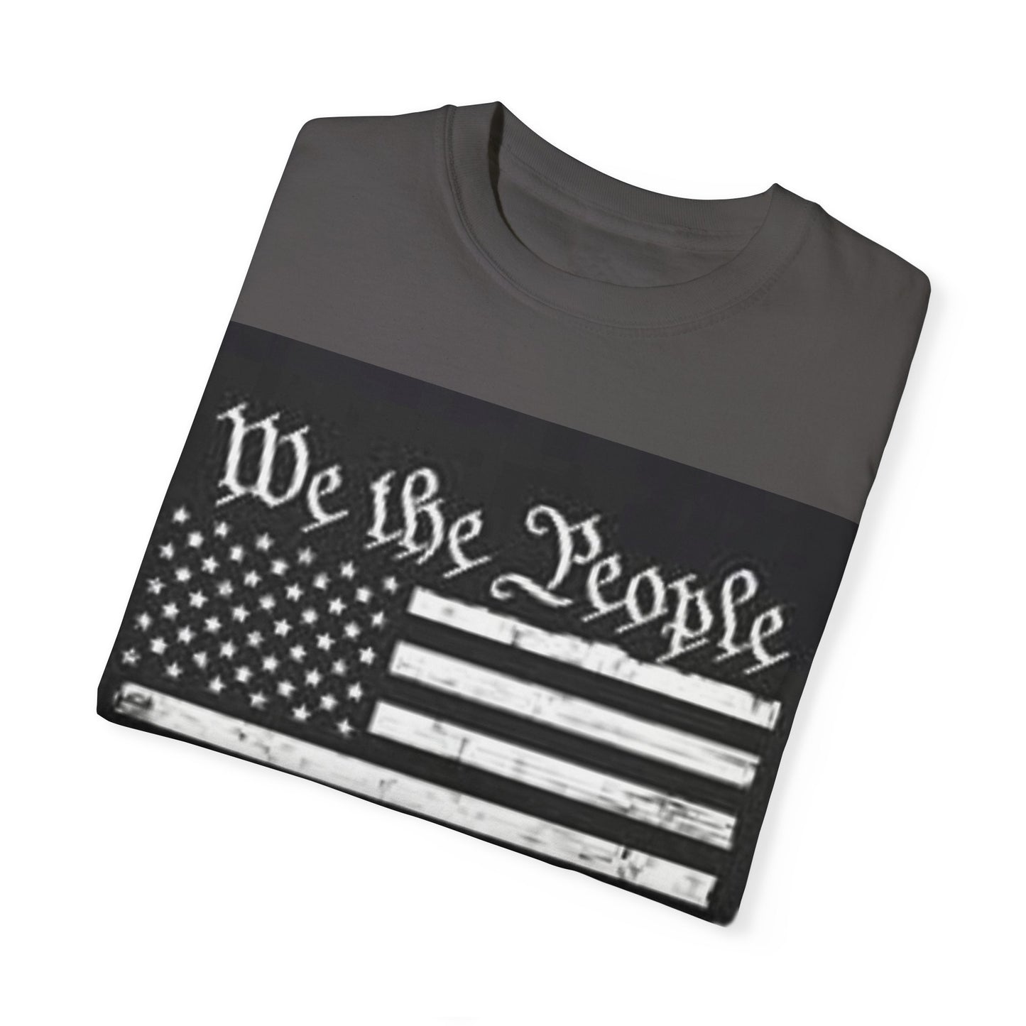 Garment-Dyed T-Shirt - We the People Stand with Trump - Patriotic Tee