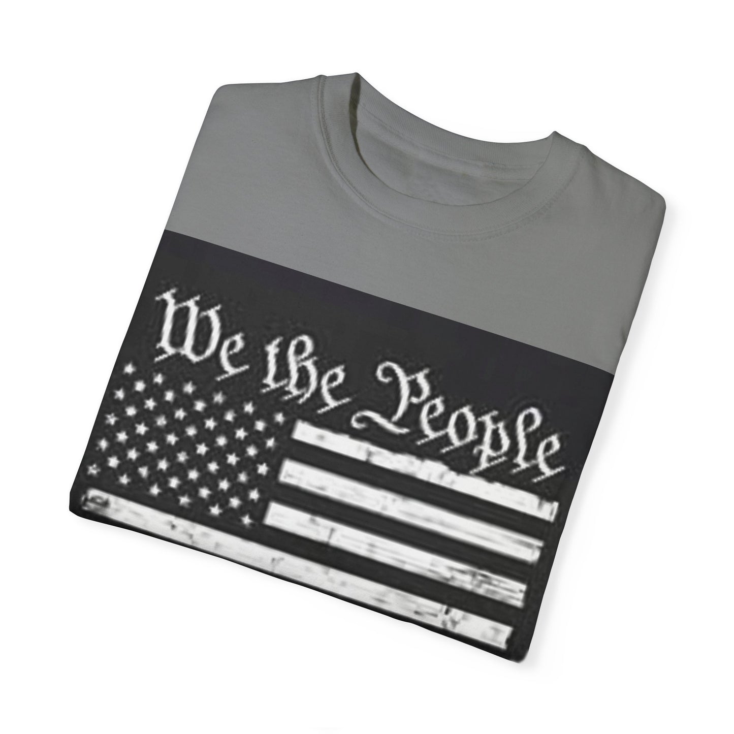 Garment-Dyed T-Shirt - We the People Stand with Trump - Patriotic Tee