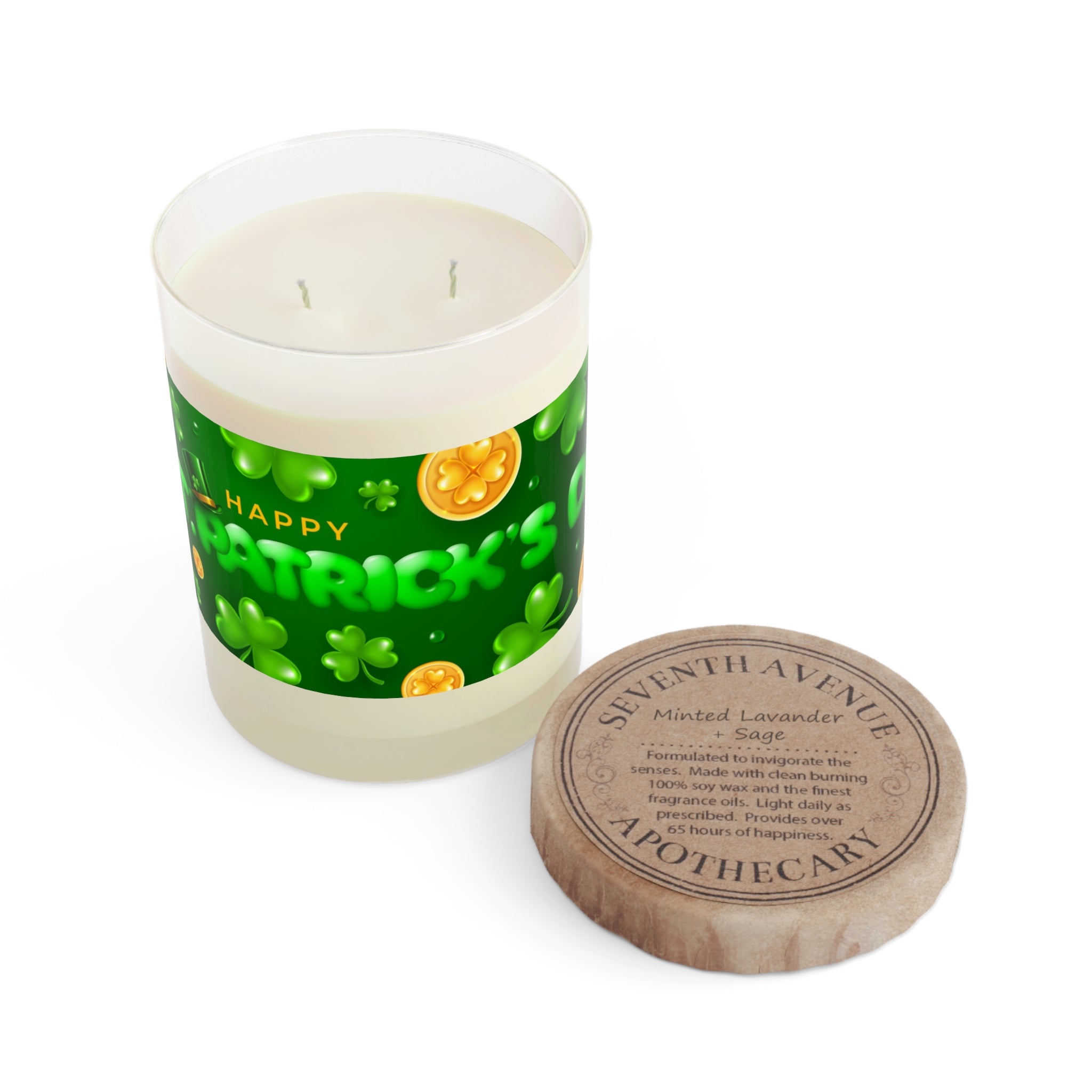 Happy Saint Patrick's Day Scented Candle - 11oz Full Glass