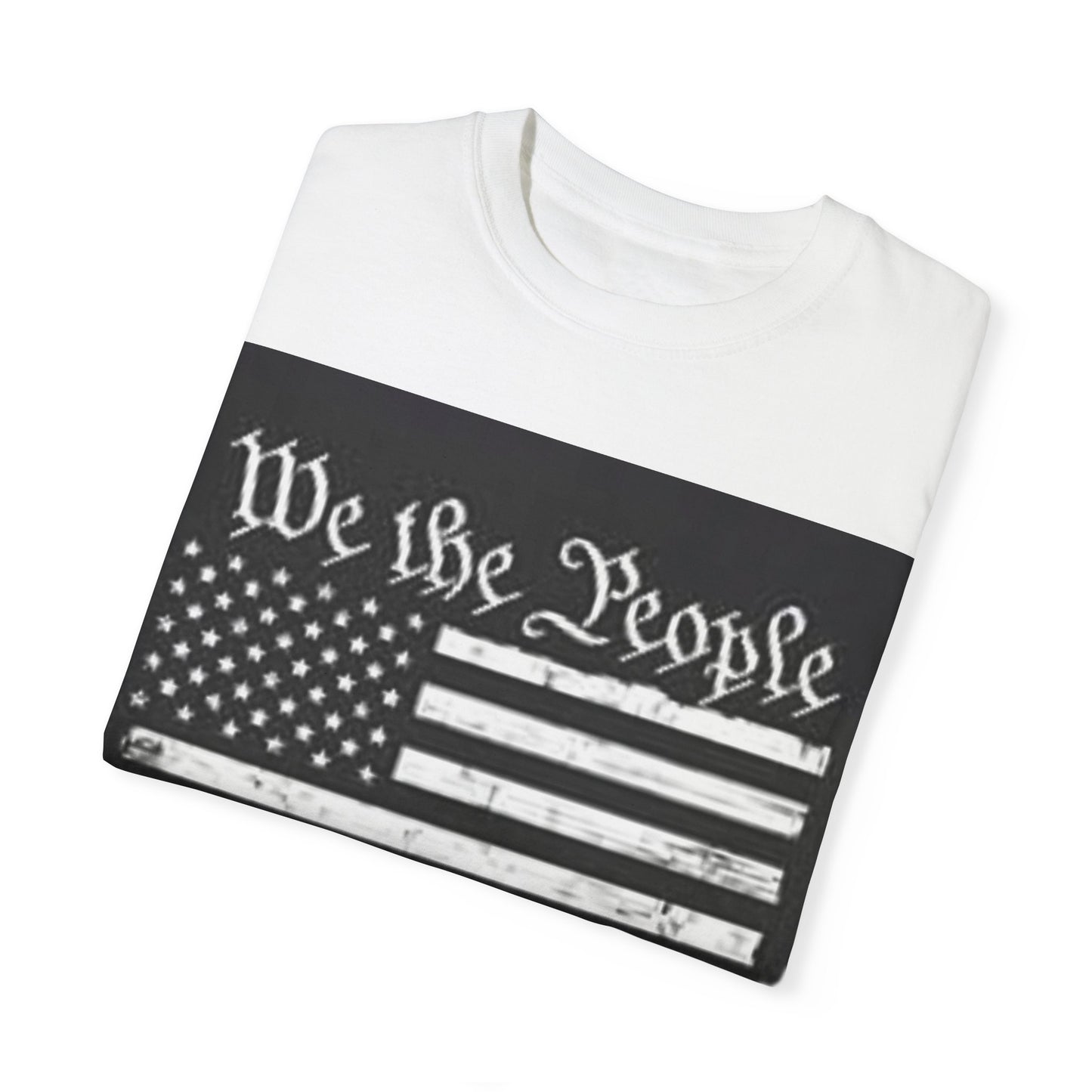 Garment-Dyed T-Shirt - We the People Stand with Trump - Patriotic Tee