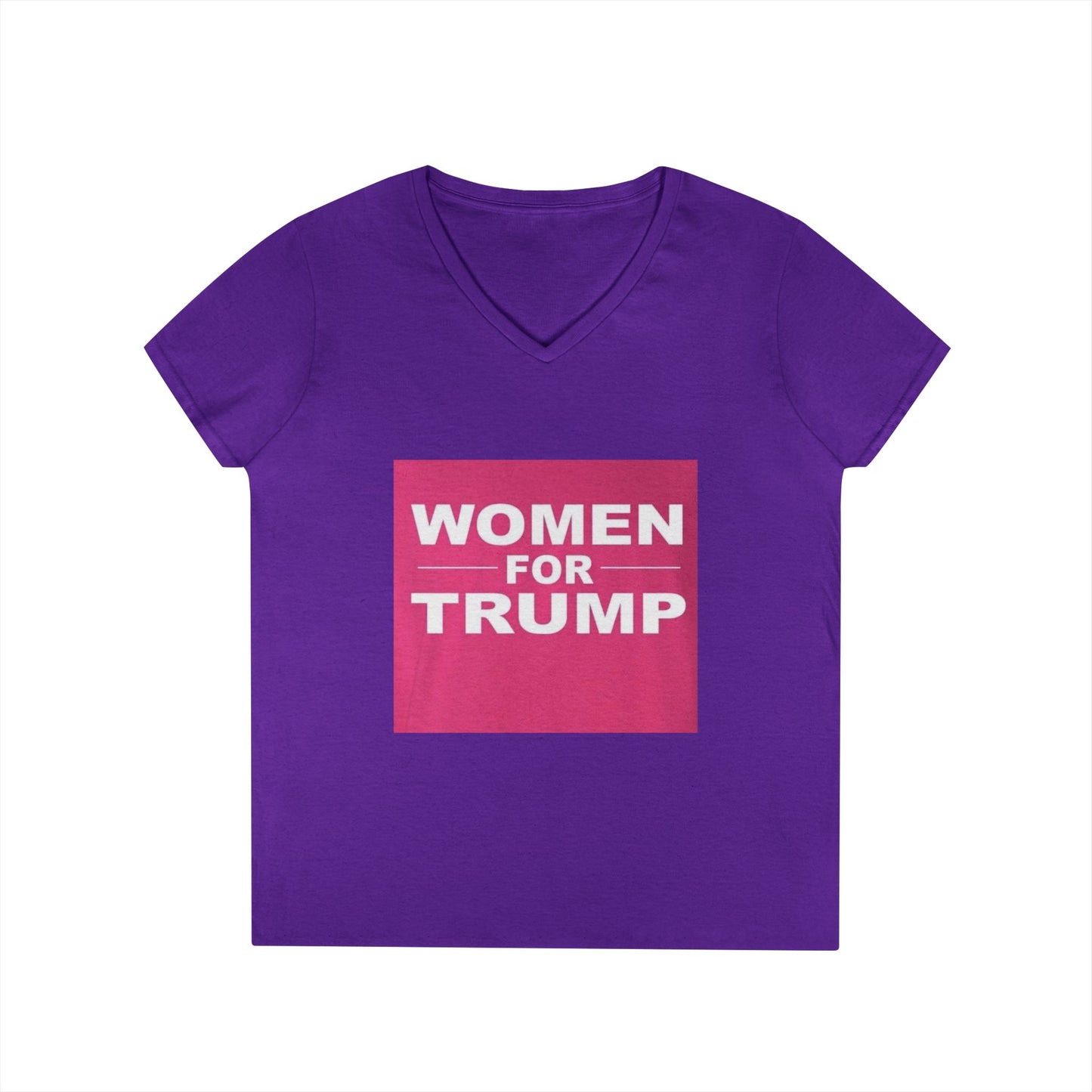 Women for Trump V-Neck T-Shirt - Empowering Political Apparel for Women