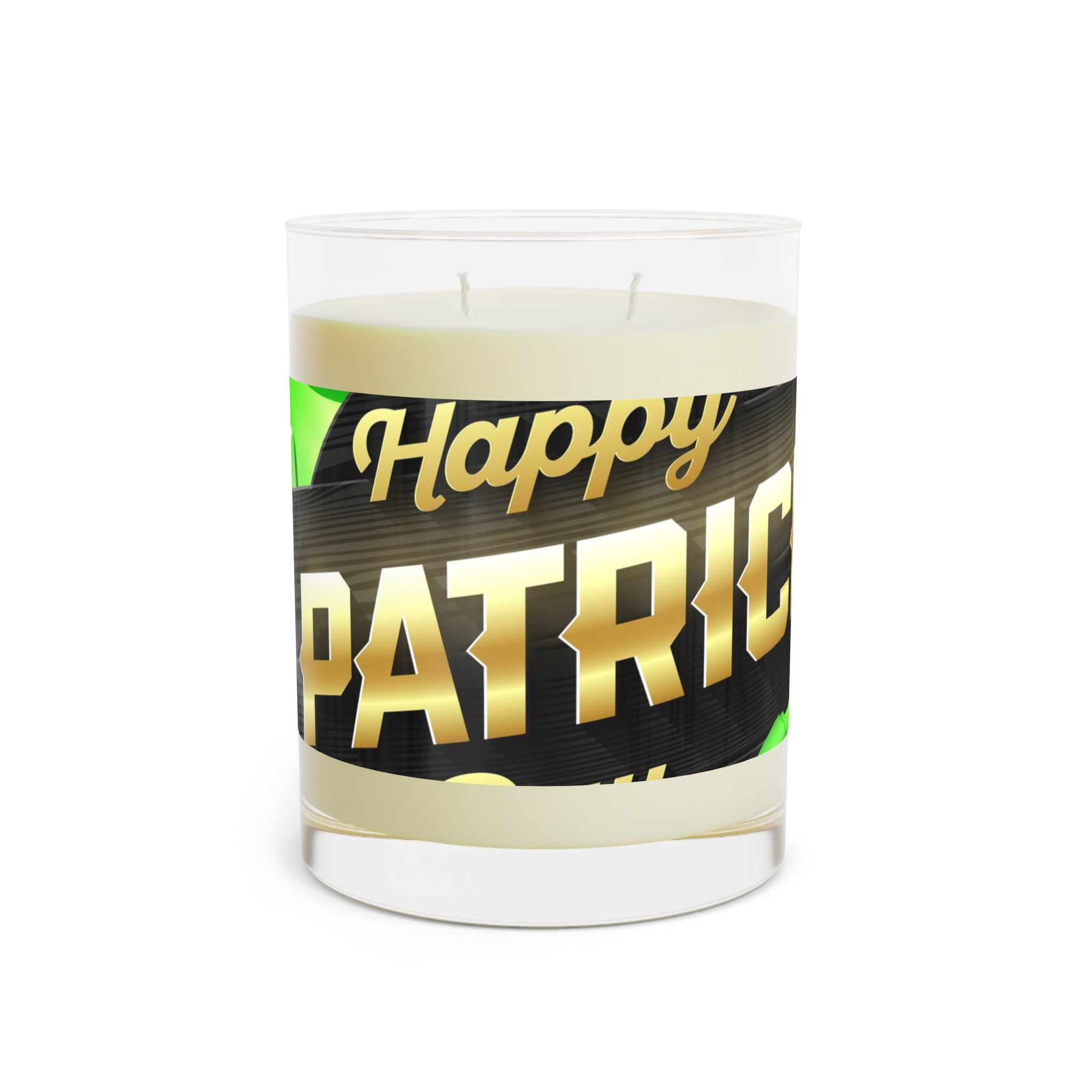 St. Patrick's Day Scented Candle - 11oz Full Glass, Happy Patrick's Party Decor