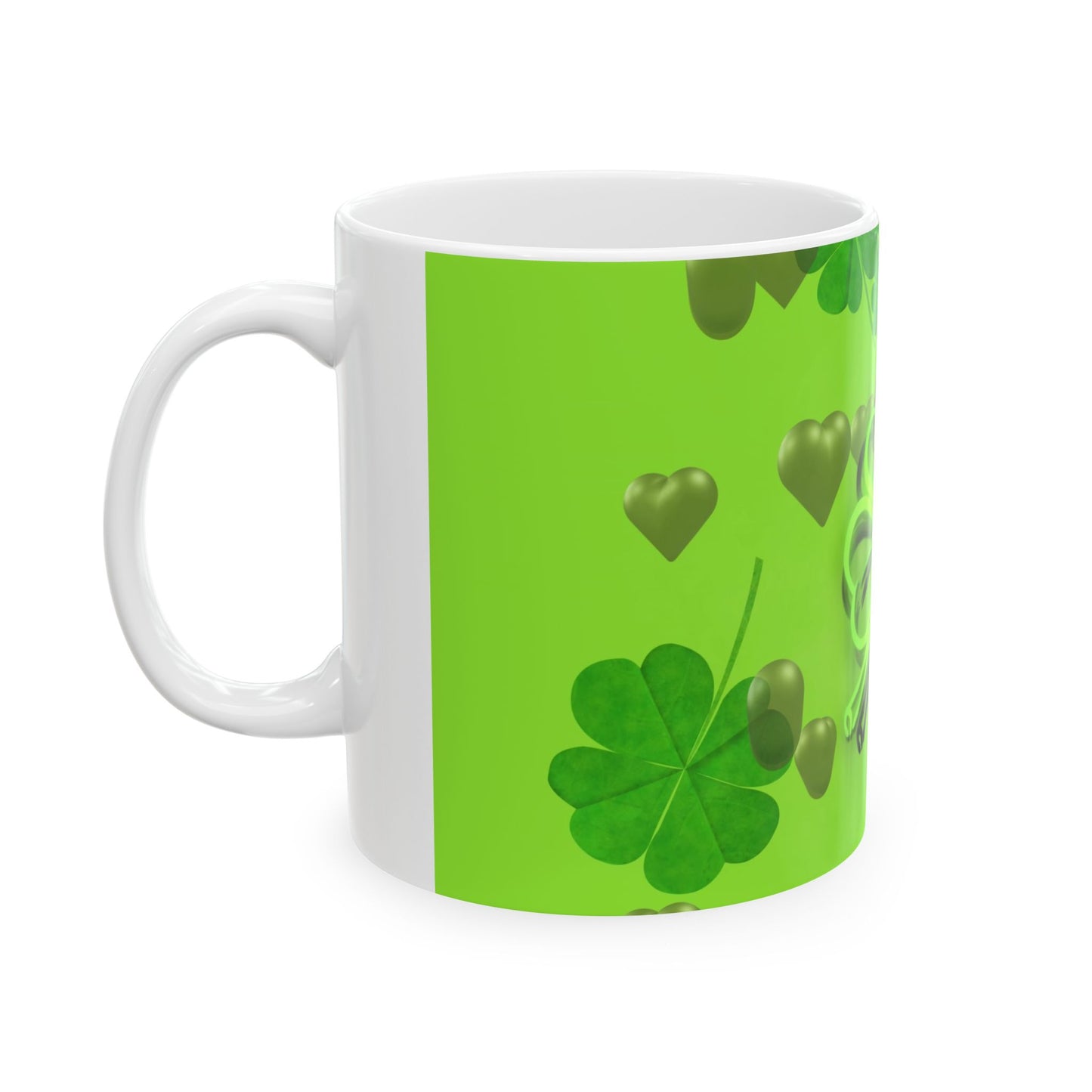 Lucky Shamrock Ceramic Mug - 11oz & 15oz - Perfect for St. Patrick's Day Celebrations