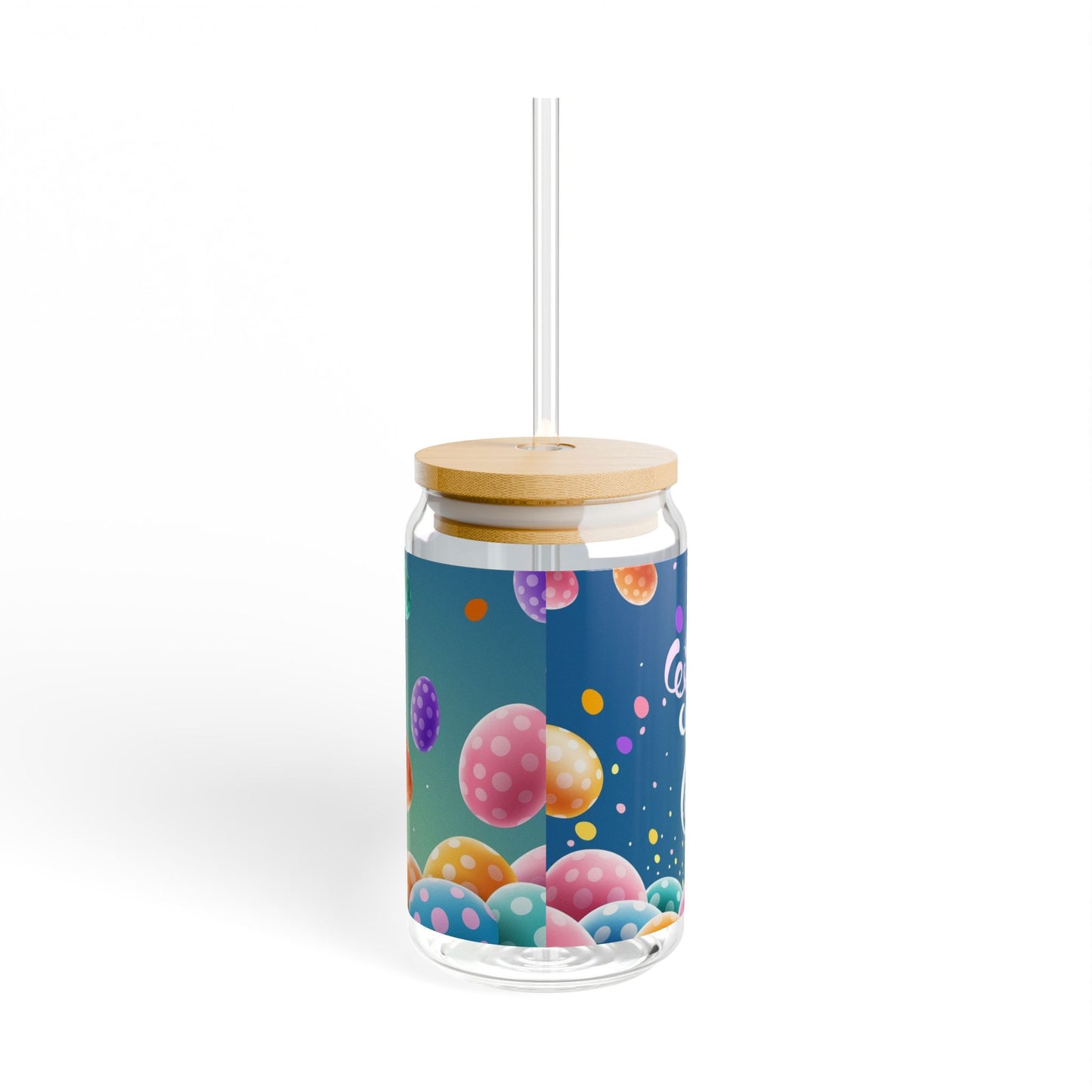 Easter Sipper Glass | 16oz with Happy Easter Design