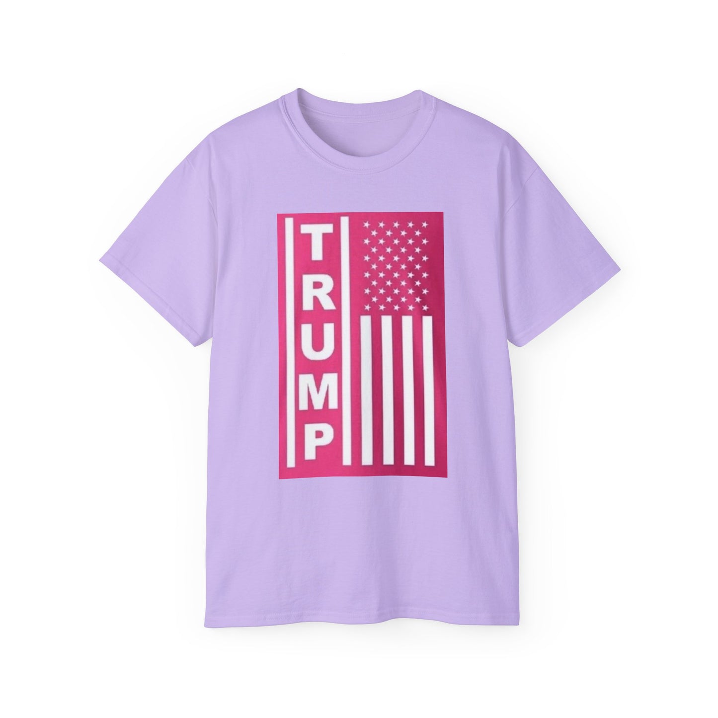 Unisex Cotton Tee – TRUMP American Flag Design