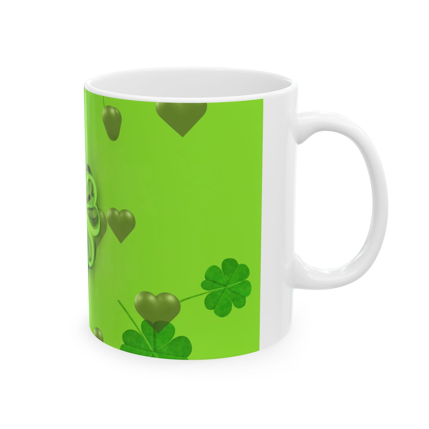 Lucky Shamrock Ceramic Mug - 11oz & 15oz - Perfect for St. Patrick's Day Celebrations