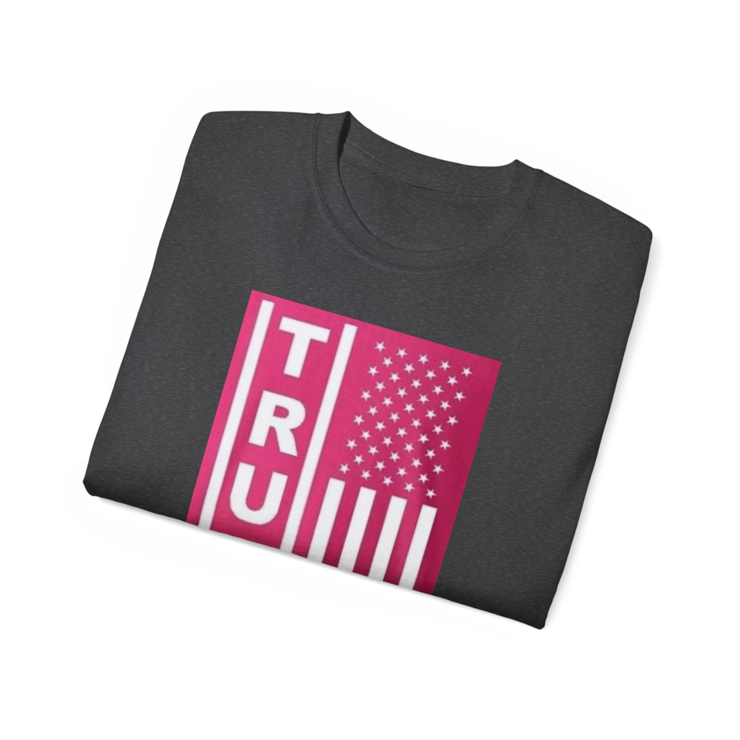 Unisex Cotton Tee – TRUMP American Flag Design