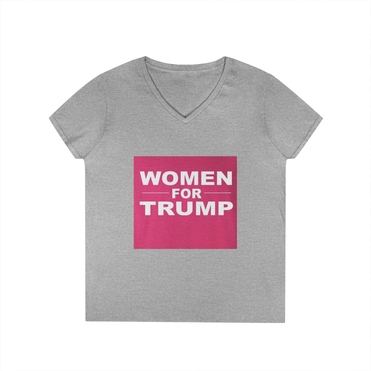 Women for Trump V-Neck T-Shirt - Empowering Political Apparel for Women