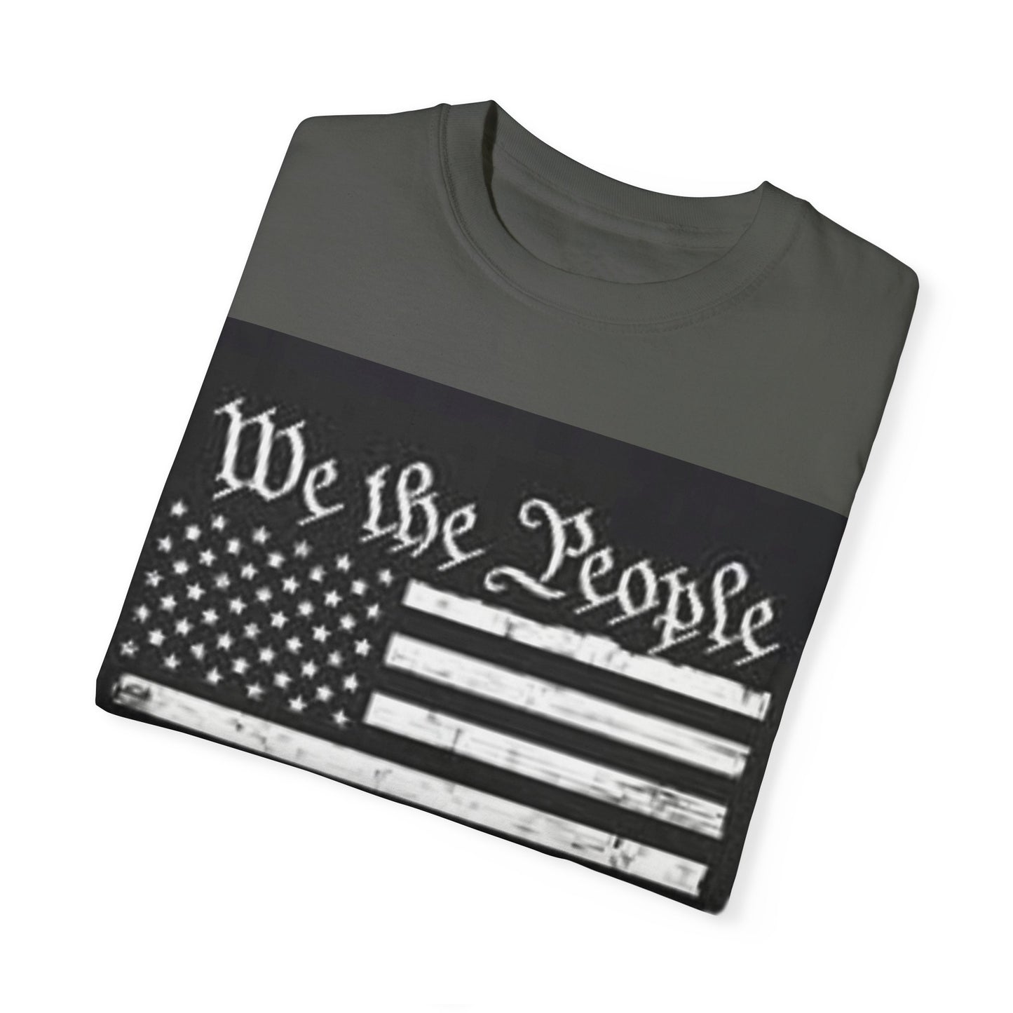 Garment-Dyed T-Shirt - We the People Stand with Trump - Patriotic Tee