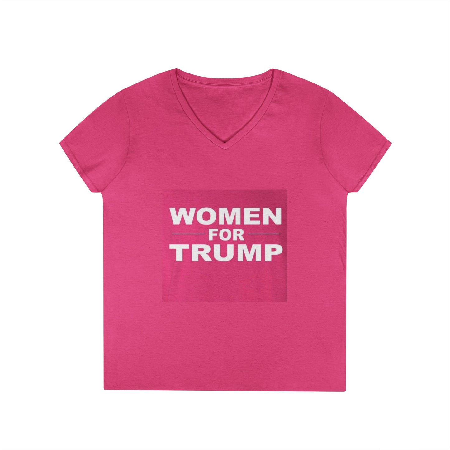 Women for Trump V-Neck T-Shirt - Empowering Political Apparel for Women