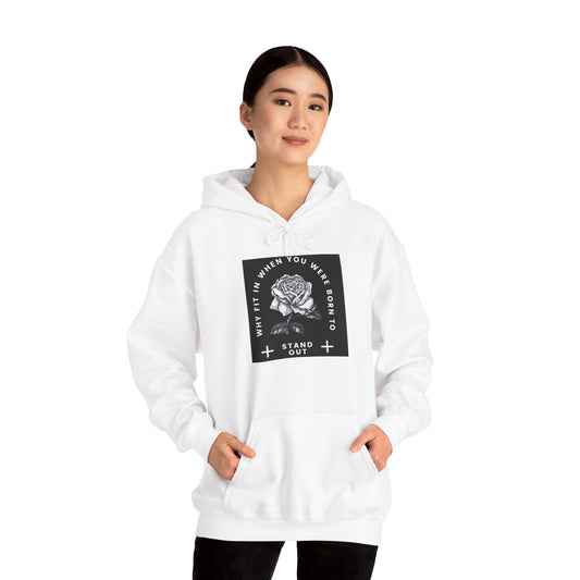 Stand Out Floral Hooded Sweatshirt - Unisex Heavy Blend™